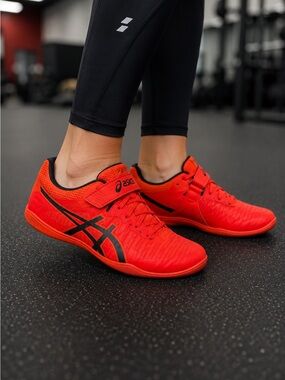 ASICS Throw Pro 2 Track Field Shoes Sunrise Red Black Unisex Size 7 NWOB